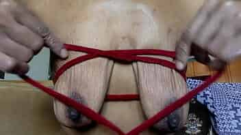 Restrain my Boobs Red string top video