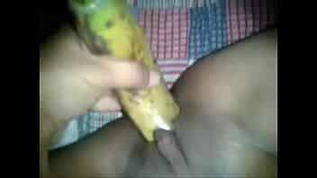 Desi girl  banana sex video