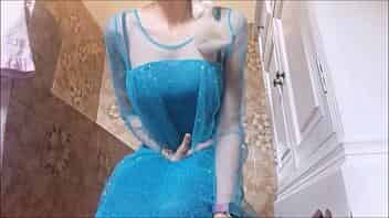 she's not too FROZEN. Elsa will make you hard without ice video